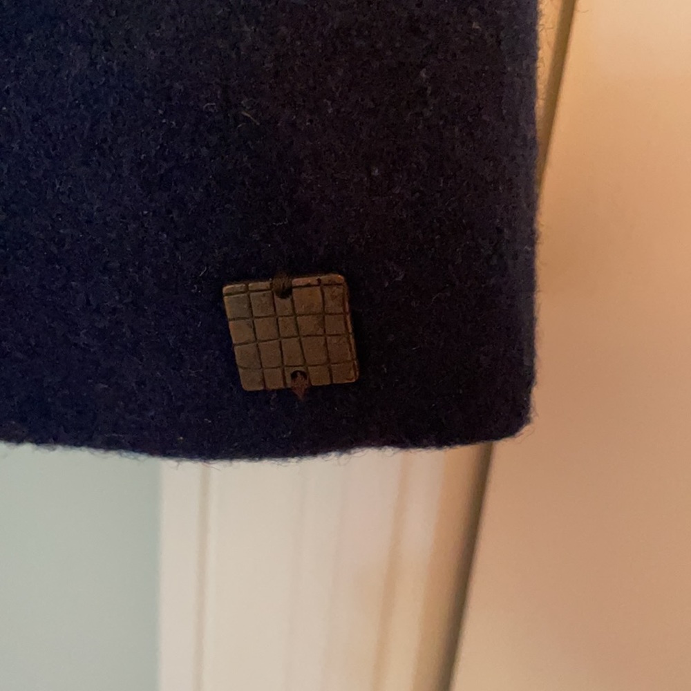Carrement Beau Navy Wool Coat - Picture 4 of 8